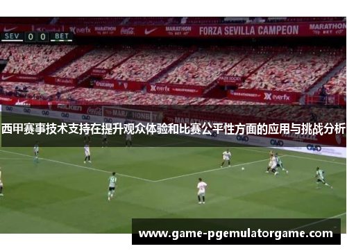 西甲赛事技术支持在提升观众体验和比赛公平性方面的应用与挑战分析